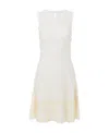 Chloé Tweed Lace Knit Mini Dress In White