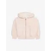 Chloé Frilled-embellishment Two-slip-pockets Cotton-jersey Hoody Sweat 6-14 Years Petal Pink In Petal Pink