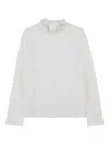 Chloé Frilled High-neck Top