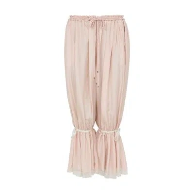 Chloé Frilled Pants In Pink