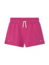 Chloé Eyelet-detailing Organic Cotton Shorts In Pink