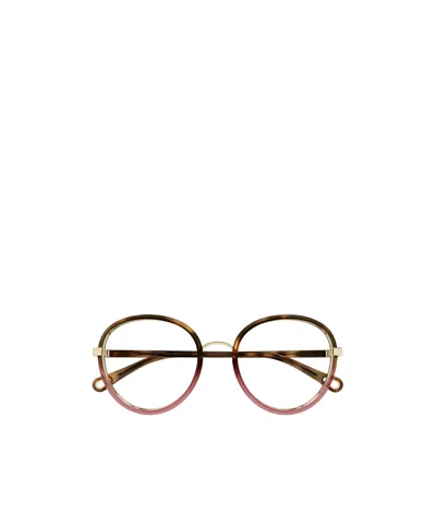 CHLOÉ CHLOÉ EYEWEAR ROUND FRAME GRADIENT GLASSES