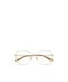 Chloé Eyewear Geometric-frame Glasses In Gold