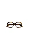 Chloé Full Frame Flat-topped Glasses In Black