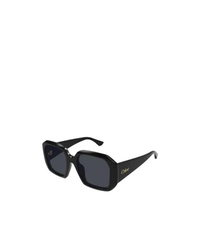 Chloé Full Frame Sunglasses In Black