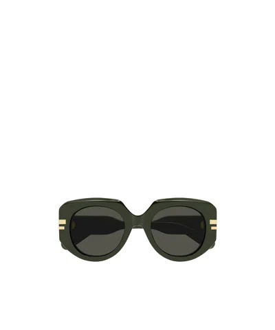 Chloé Eyewear Oversized Frame Sunglasses In Green