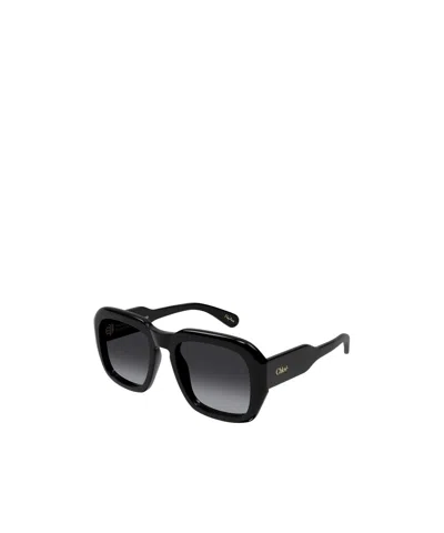 Chloé Full Frame Sunglasses In Black