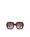 Chloé Full Frame Sunglasses In Black