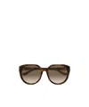 Chloé Round Acetate Sunglasses In Brown