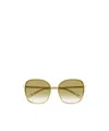 Chloé 56mm Gradient Square Sunglasses In Brown