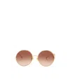 Chloé Iconic Round Sunglasses In Gold