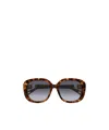 Chloé Round Acetate Sunglasses In Gray