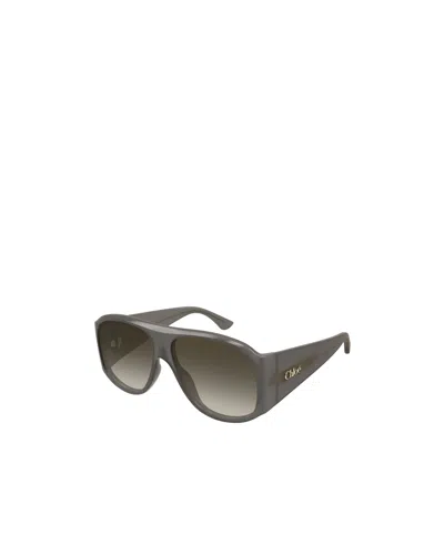 Chloé Full Frame Sunglasses In Gray