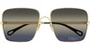 Chloé 61mm Gradient Square Sunglasses In Black