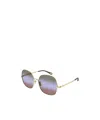 Chloé Full Frame Sunglasses In Multicolor