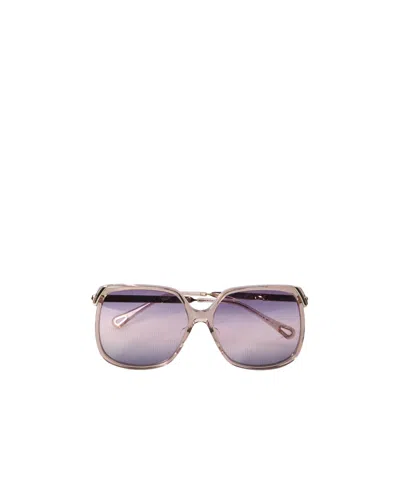 Chloé Full Frame Sunglasses In Purple