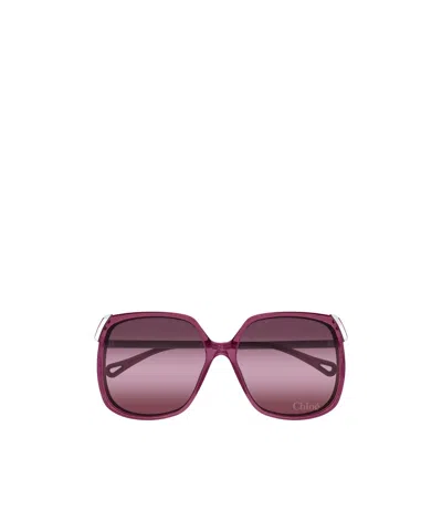 Chloé Full Frame Sunglasses In Red