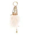 Chloé Fur Charm In Neutral