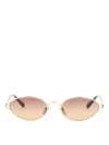 Chloé 54 Sunglasses Multicolor In Gold