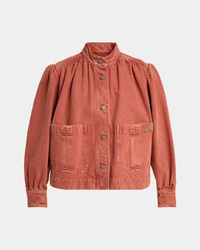 CHLOÉ GATHERED DENIM JACKET