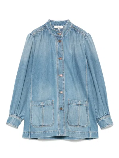 CHLOÉ GATHERED DENIM JACKET
