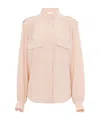 Chloé Pokets Classic Turtle Neck Shirt Clothing In Pink