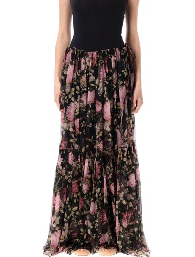 CHLOÉ CHLOÉ GATHERED MAXI SKIRT