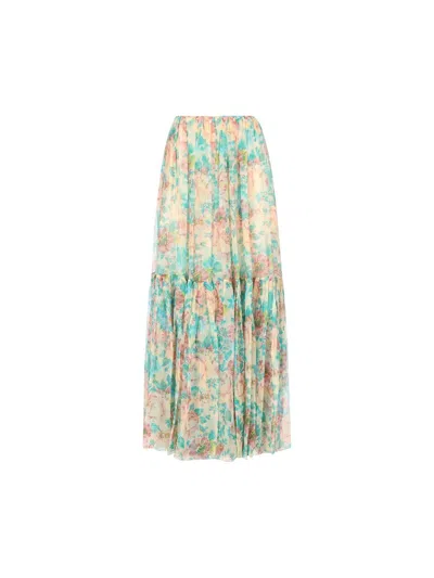 CHLOÉ GATHERED MAXI SKIRT