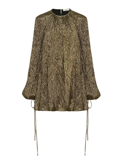 CHLOÉ GATHERED MINI DRESS IN SILK CRÊPON