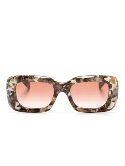 CHLOÉ GAYIA RECTANGLE-FRAME SUNGLASSES