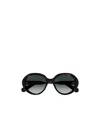 Chloé Gradient Acetate Round Sunglasses In Black