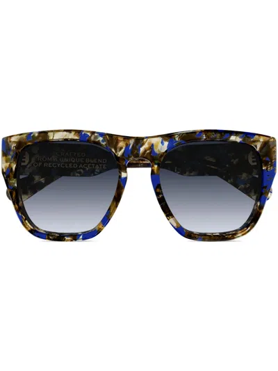 Chloé Sonnenbrille Mit Eckigem Gestell In Blue