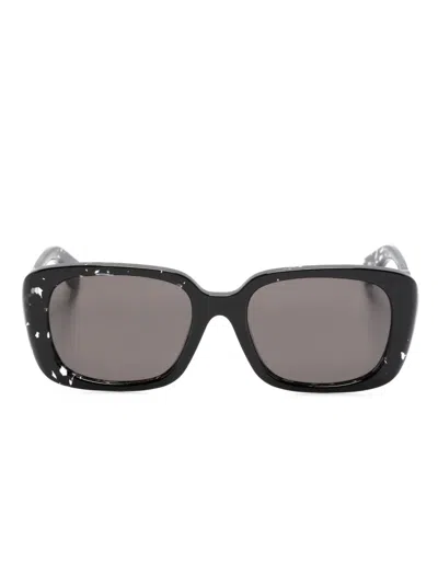 Chloé Sonnenbrille Mit Eckigem Gestell In Schwarz