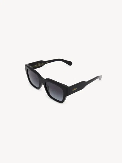 Chloé Gayia Sunglasses Black Size Onesize 100% Acetate