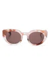 Chloé Gayia Sunglasses In Pink