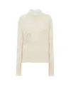 Chloé Generous Chunky-knit Distressed Jumper In White
