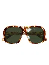 Chloé Geometric Ch0331s Sunglasses In Brown