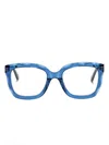 Chloé Brille Mit Geometrischem Gestell In Blue