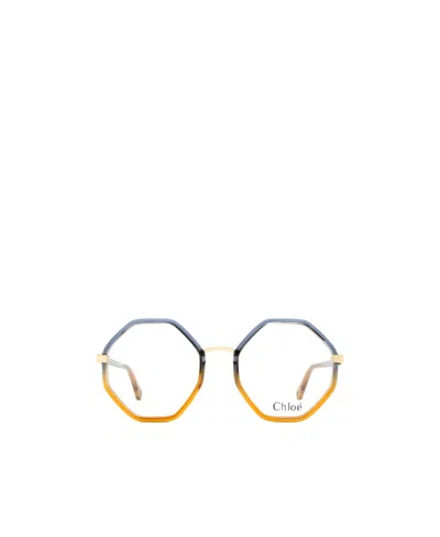Chloé Geometric-frame Glasses In Gray