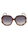 Chloé Geometric-frame Sunglasses In Brown