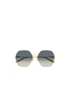 Chloé Eyewear Geometric-frame Sunglasses In Green