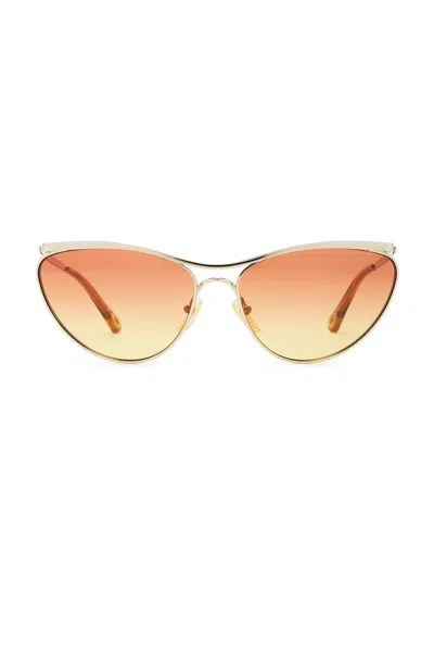 Chloé Aviator-style Gold-tone Sunglasses In Pattern