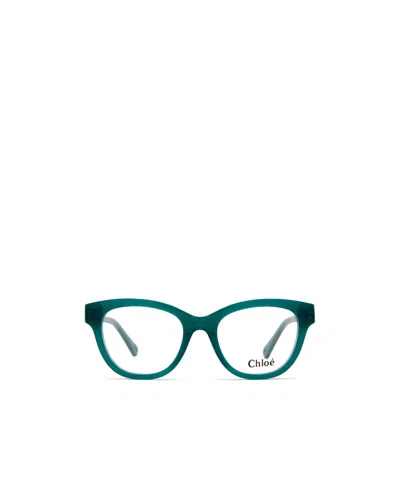 Chloé Geometrically Framed Flat Mirror In Green