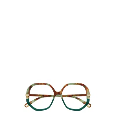 Chloé Geometrically Framed Flat Mirror In Brown