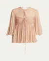 Chloé Chloè Top In Tender Peach