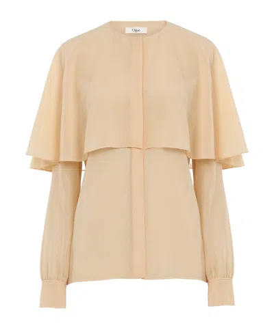 Chloé Georgette Shirt In Pink