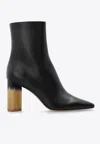 Chloé Bottines À Talon Georgia Femme Noir Taille 38 100% Cuir D'agneau In Black