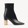 Chloé Bottines À Talon Georgia Femme Noir Taille 38 100% Cuir D'agneau In Black
