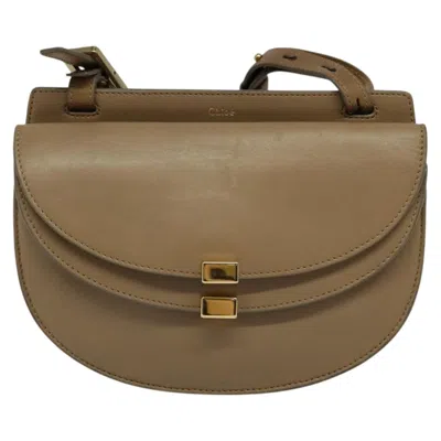 Pre-owned Chloé Georgia Beige Leather Shoulder Bag ()