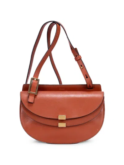 Pre-owned Chloé Georgia Crossbody Bag In Brown
